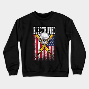 Electrified : Tesla EV : Electric Engineer iii Crewneck Sweatshirt